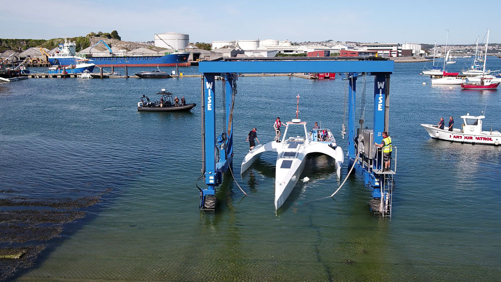 Launch of the Mayflower Autonomous Ship at Plymouth